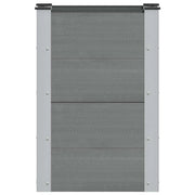 Fioriere | Cassetta per fiori | Letto rialzato da giardino Grigio 50 x 30 x 72 cm