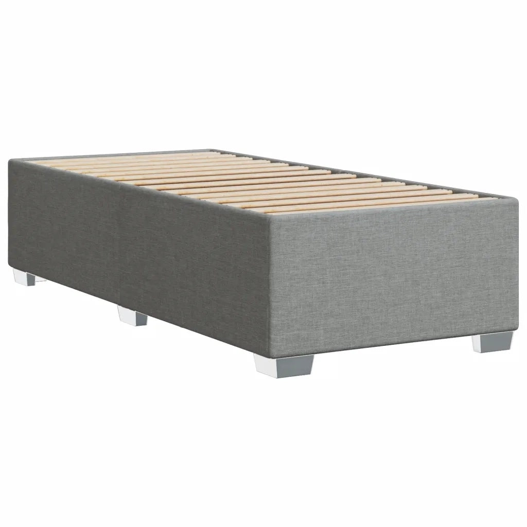 Giroletto senza Materasso Grigio Chiaro 80x200 cm Tessuto