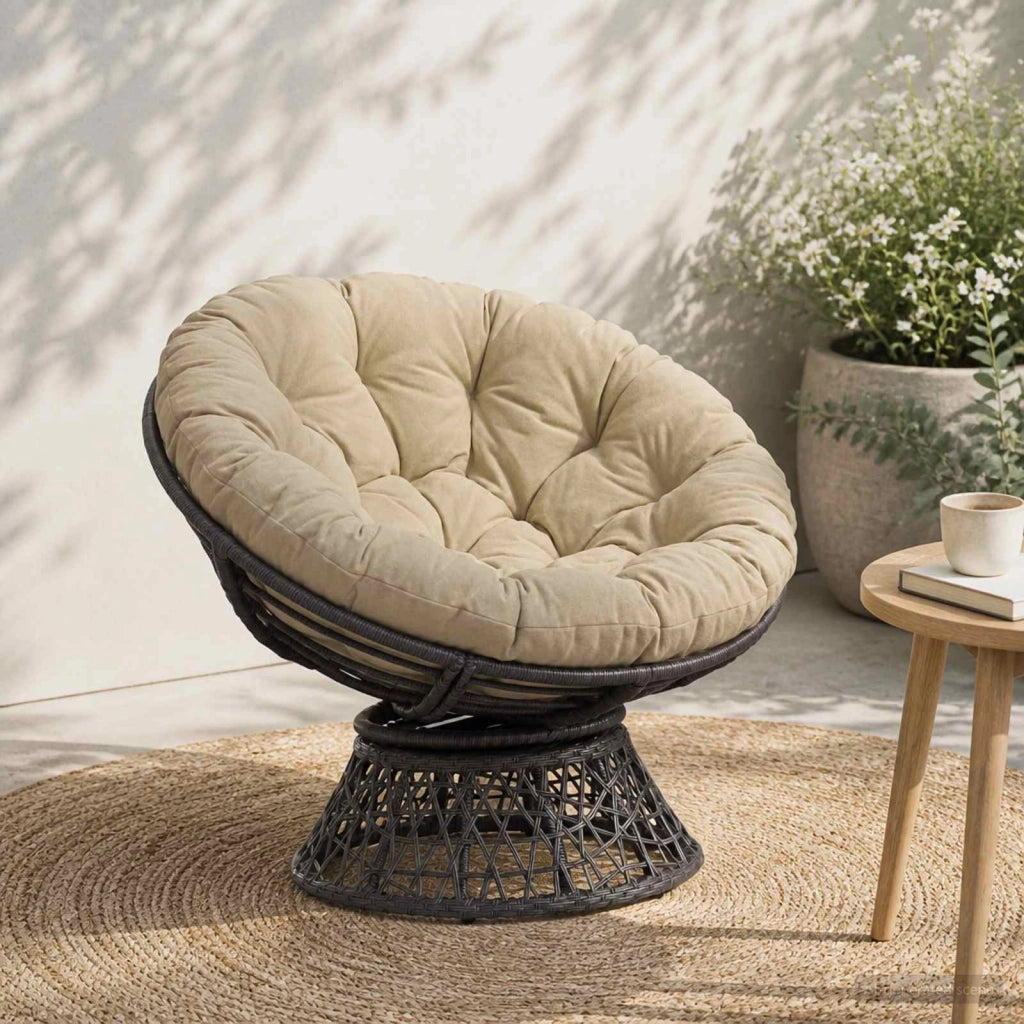 Cuscino per Sedia Appesa VIANEN 100% Poliestere Verde chiaro 953987