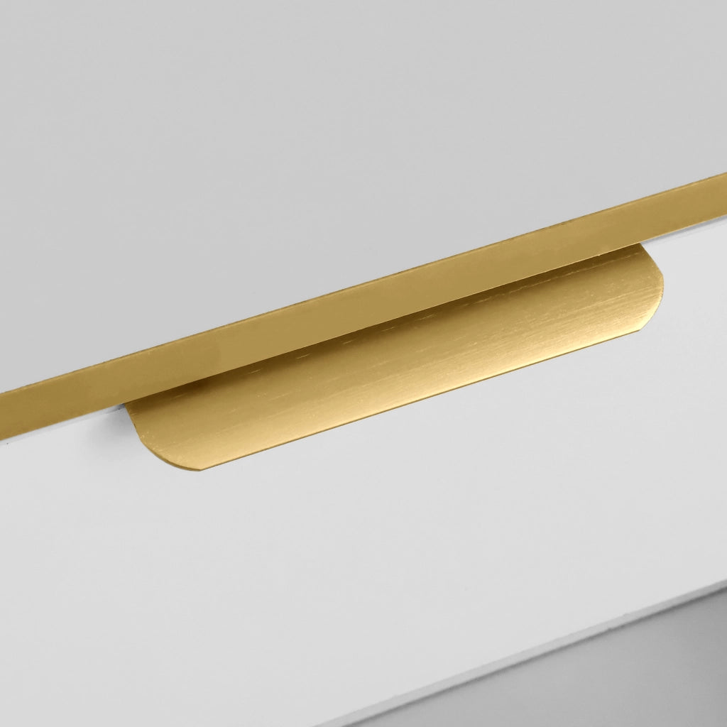 Mobile porta TV con 2 cassetti e 2 vani a giorno in MDF e pannello truciolare bianco e oro 170 × 37 × 45 cm