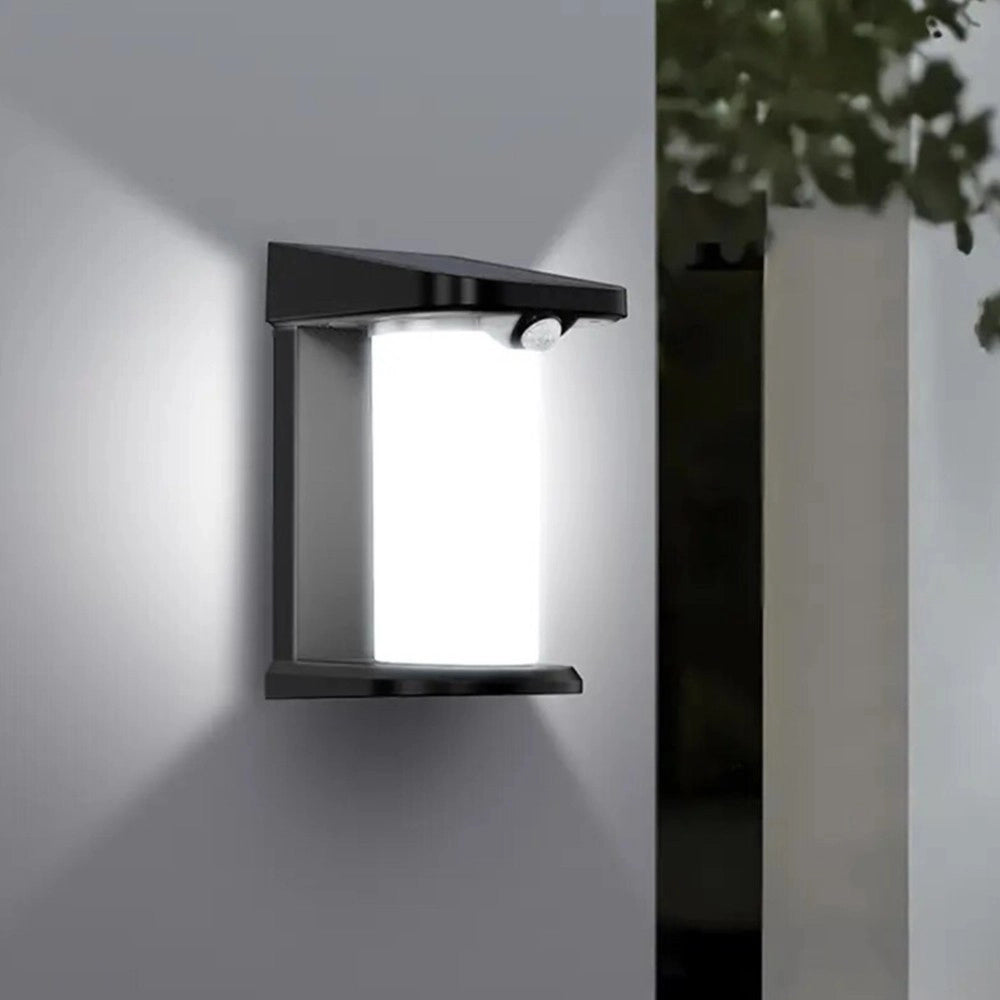 Trade Shop - Applique Parete Led Luce 3000k 6500k Pannello Solare Sensore Movimento Yh0619-pir -