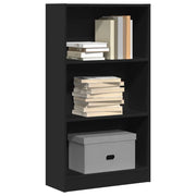 Libreria Nera 60x24x109 cm in Truciolato 857804