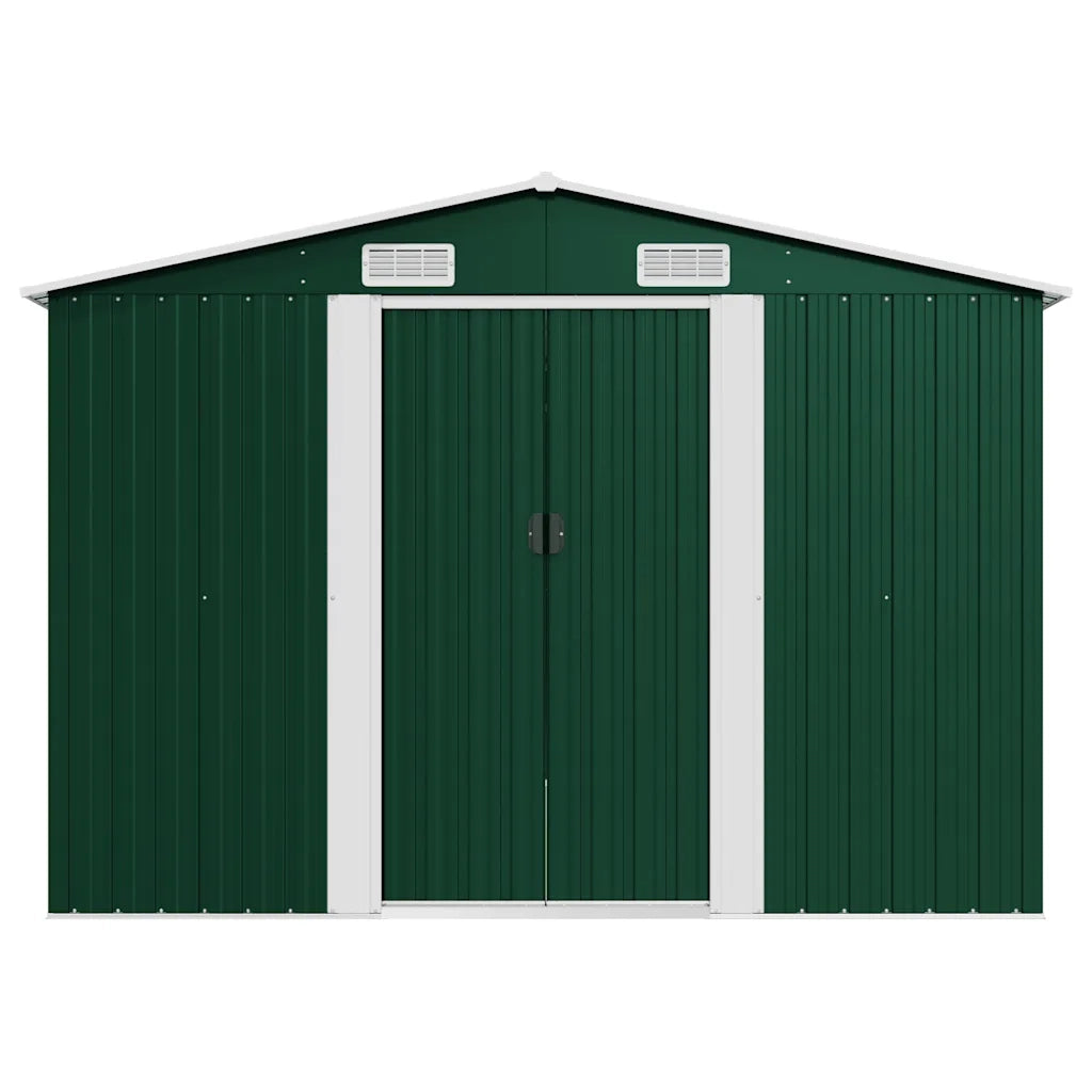 Capanno da Giardino 257x580x181 cm in Metallo Verde cod mxl 65878