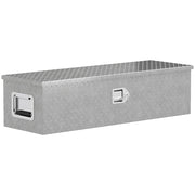 Scatola di stoccaggio in alluminio per rimorchio ¨C zephmum ¨C 99x33x25,5 cm argento
