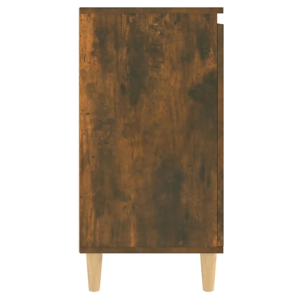 Credenza Rovere Fumo 60x35x70 cm in Legno Multistrato 815156