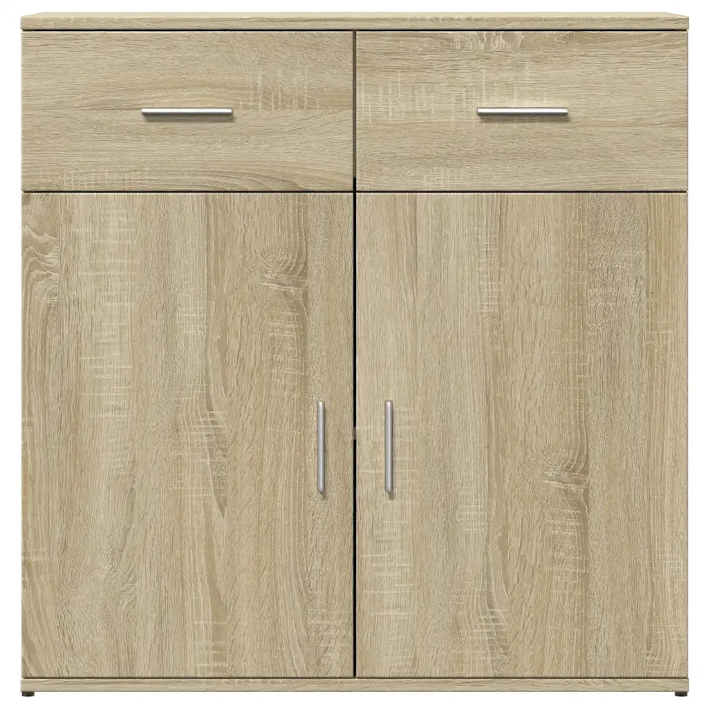 Credenze 2 pz | Madia | Buffet da pranzo | Armadio da pranzo Rovere Sonoma 79x38x80 cm in Legno Multistrato