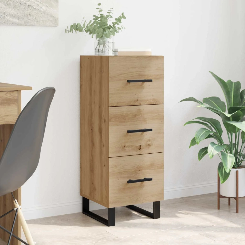 Credenza | Madia | Buffet da pranzo | Armadio da pranzo con cassetto Rovere artigianale 34,5 x 34 x 90 cm