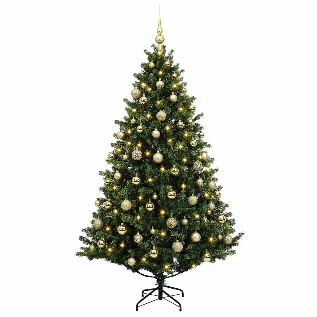 Albero di Natale artificiale con palline 240 cm 300 LED 3466547