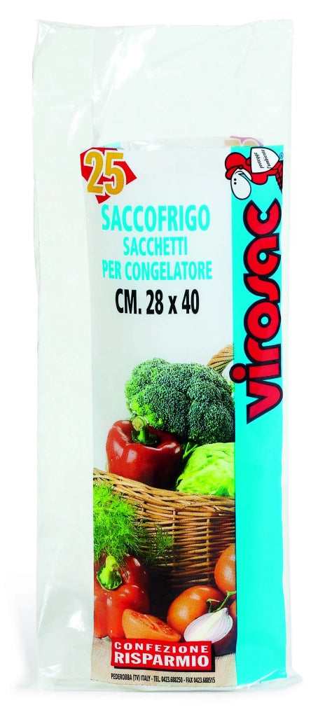 Virosac SACCHETTO PER CONGELATORE SACCOFRIGO cm. 18x28 50 sacchi 50.00 rotoli