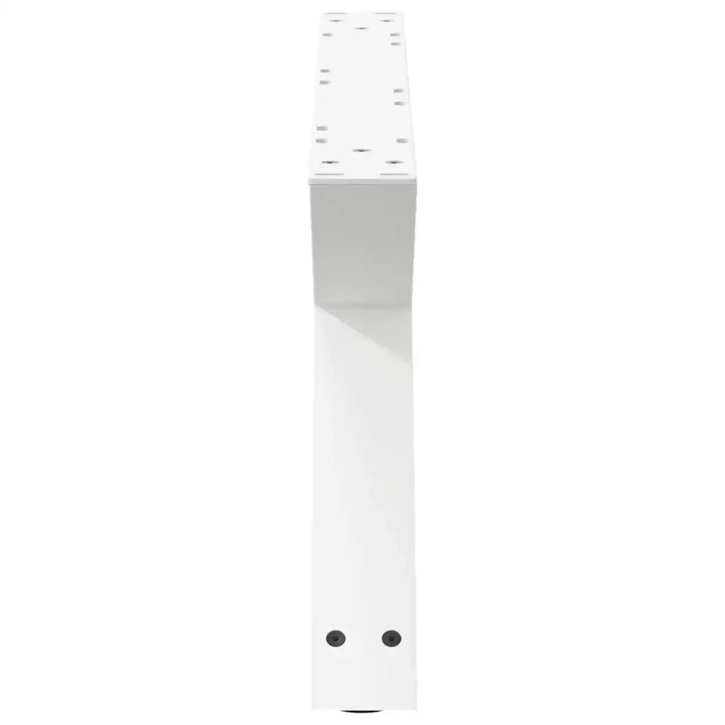 Gambe per tavolino da caffÃ¨ 2 pz Bianche 70x(30-31,3) cm Acciaio