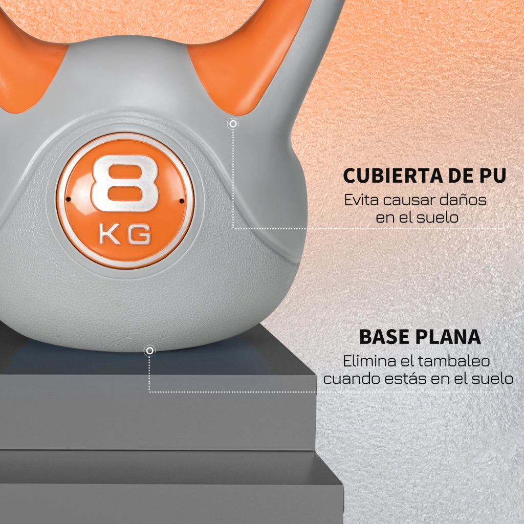Pesa russa 8 kg ¨C zephmum ¨C arancione e grigio 20x14x24 cm