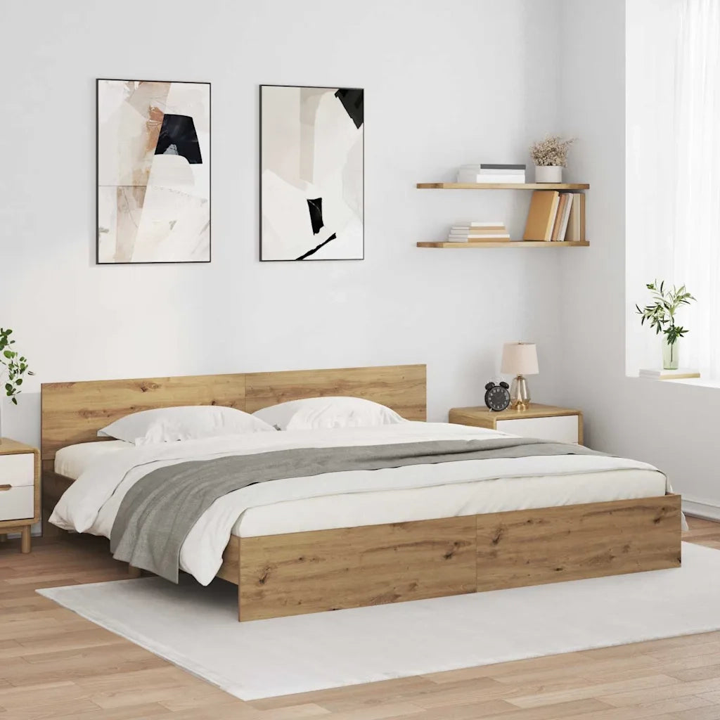 Struttura del letto Rovere artigianale 180 x 200 cm 3403596