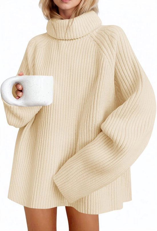 Coltrui Oversized con Lunghe Maniche - Tela Fina a Maglia - Stile Casual - Materiale Comodo