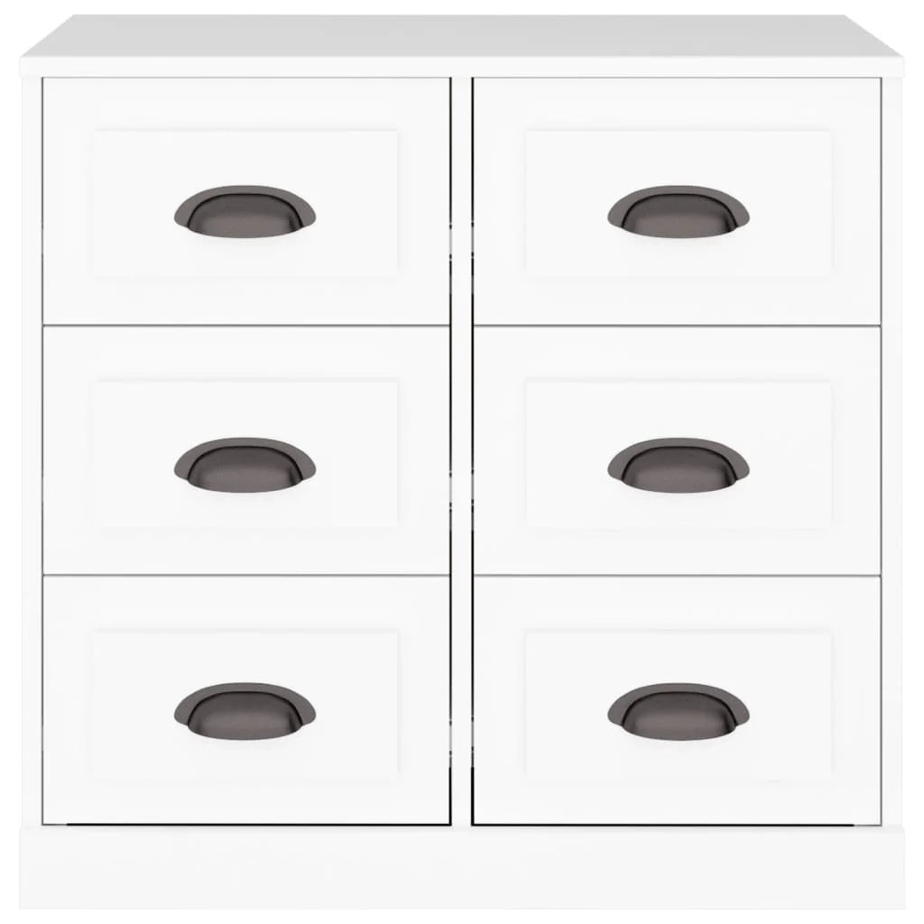 Buffet credenza cassettiera mobiletto mobile contenitore organizer per cucina soggiorno salotto 70 x 35,5 x 67,5 cm legno ingegnerizzato bianco 02_0030488