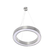 Lampada a sospensione Saturn 100 in metallo argento