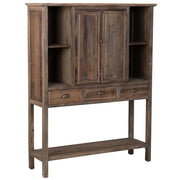 Mobiletto in legno con 2 ante e 3 cassetti 127x40x163,5