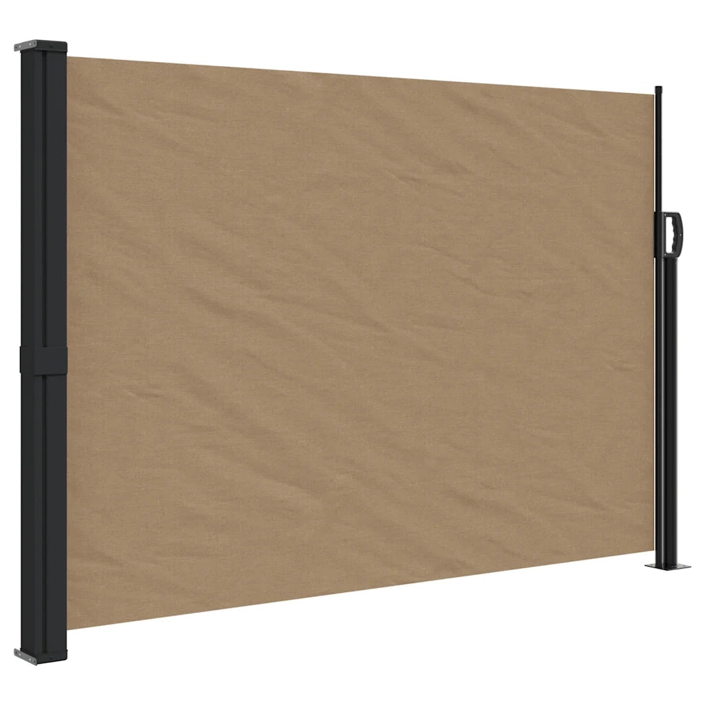 Tenda da Sole Laterale Retrattile-Tenda parasole per giardino Tortora 140x300 cm