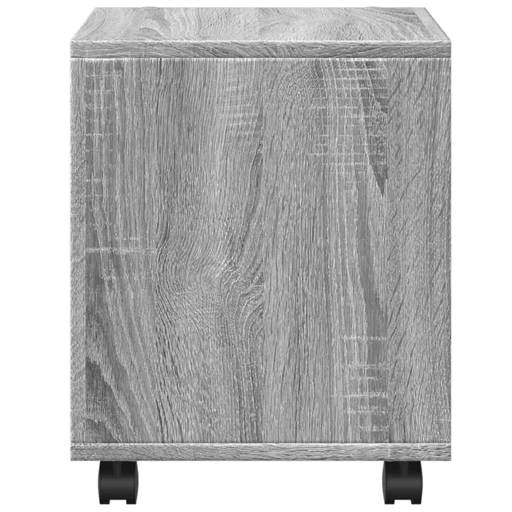 Mobiletto con Ruote Grigio Sonoma 37x33x42,5 cm in Truciolato 853133