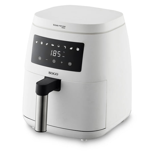 SOGO Friggitrice ad Aria 4.5L 1500W - Cottura Sana, Rivestimento Antiaderente, Schermo LED, Timer e Controllo Temperatura Regolabile