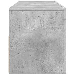 Mobile Porta TV con Luci LED Grigio Cemento 120x35x40 cm 804314