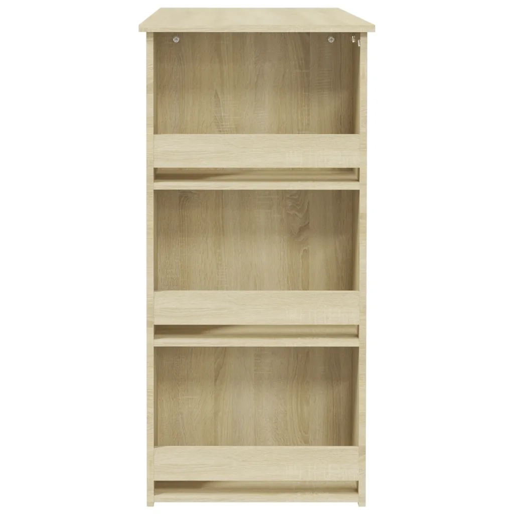 Tavolo Bar con Ripiani Rovere Sonoma 102x50x103,5 cm Truciolato