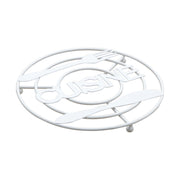Set di 6 Appoggiapentole Tondo Cusine Bianco Ø 20 Cm Filo Metallico