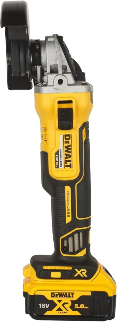 DEWALT DCG405P3-QW Smerigliatrice 125 mm a batteria 18V 3 batterie 5.0 Ah Caricabatterie e valigetta TStak