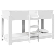Letto a Castello per Bambini | Letto Infantile | Lettino Bianco 75 x 190 cm