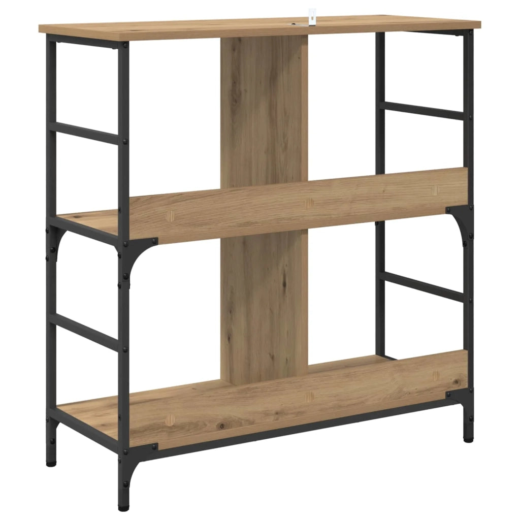 Libreria rovere artigianale 78.5 x 33 x 82 cm Legno multistrato