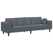 Divano | Divano da soggiorno | Sofa Grigio scuro 250 x 77 x 76 cm Velluto