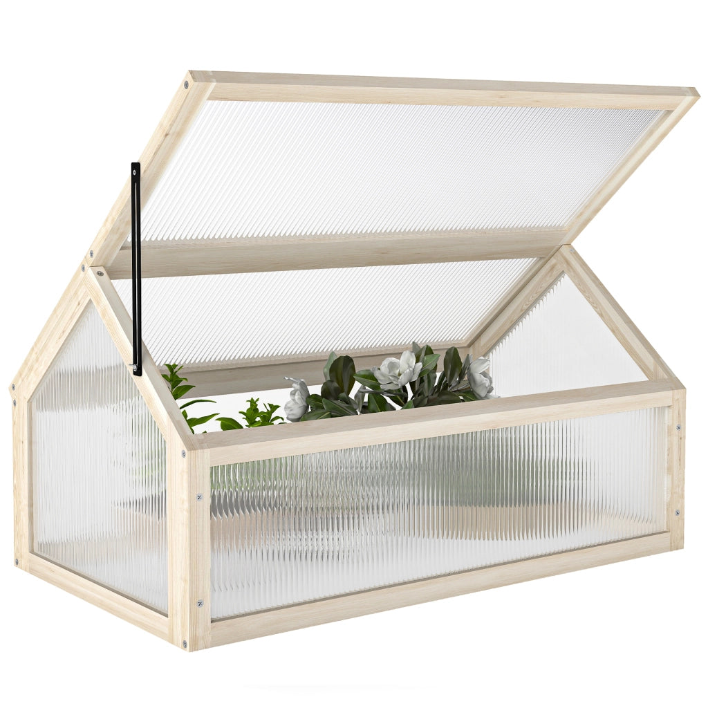 Mini Serra ¨C zephmum ¨C Legno e Policarbonato Naturale 90x52x49.5 cm