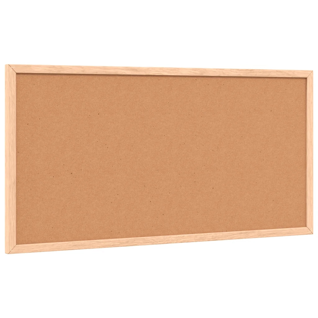Bacheca in sughero con cornice in legno di pino massiccio 60x30 cm CFW8417888