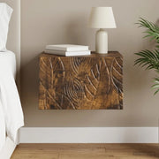 Tavolino da Parete Laterale Rovere Fumo 34,5 x 33 x 20 cm 898775