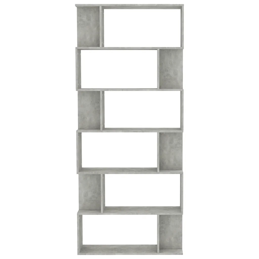 Libreria/Divisorio Grigio Cemento 80x24x192cm Legno Ingegnerizzato 800094