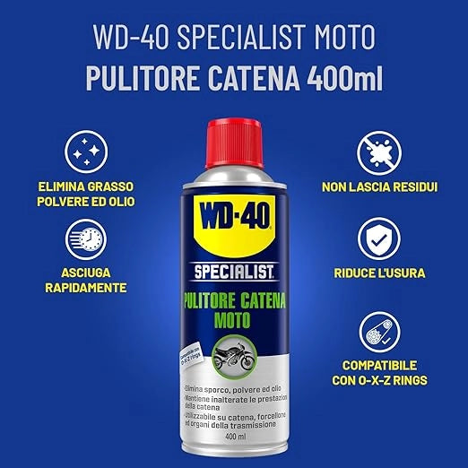 PULITORE CATENA PER MOTO 'WD-40' 400 ml - WD-40