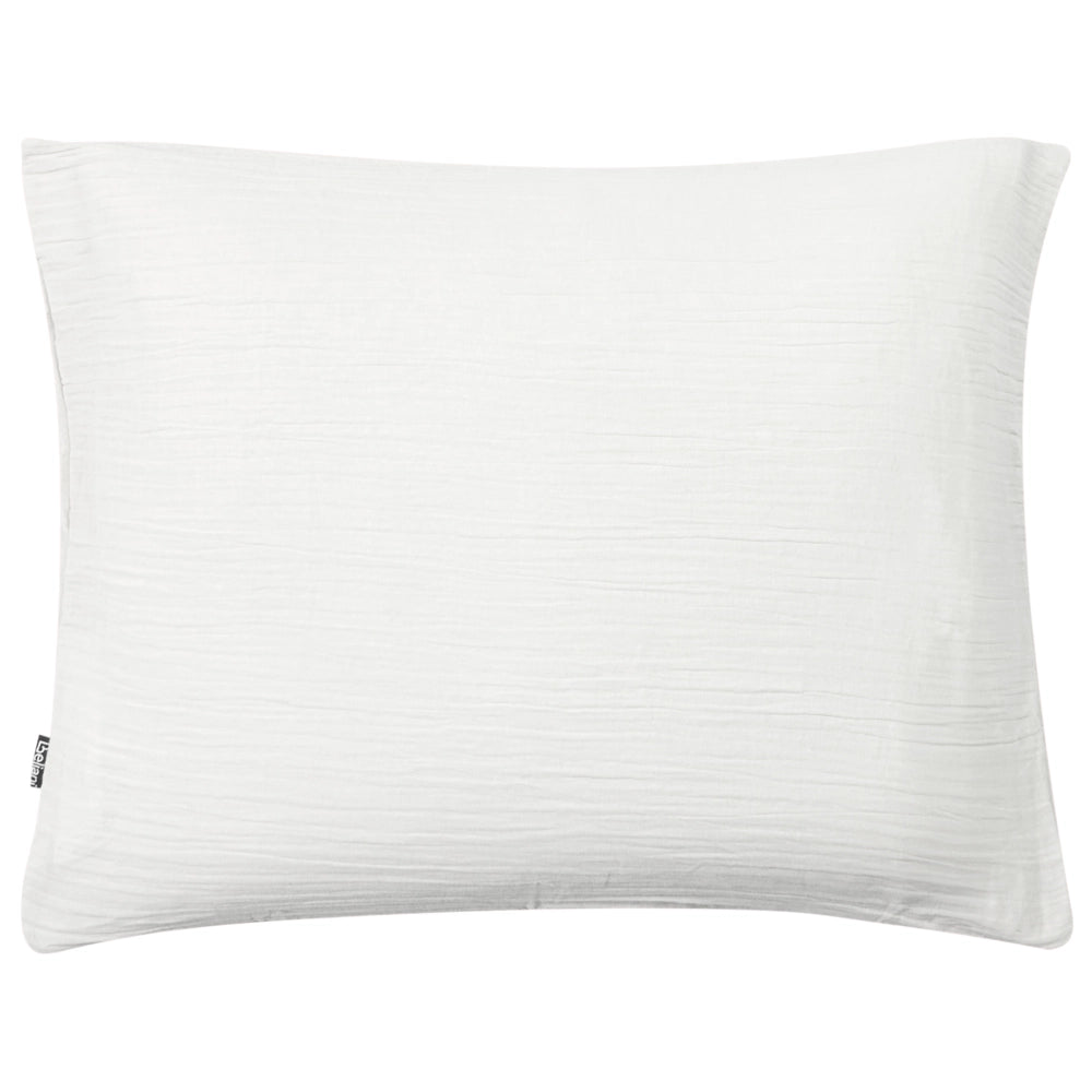 Set copripiumino e federa in mussola di cotone bianco sporco 220 x 240 cm per camera da letto moderna