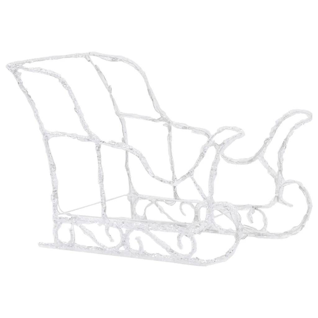 Decorazione Natalizia Renne e Slitta 280x28x55 cm in Acrilico 328524