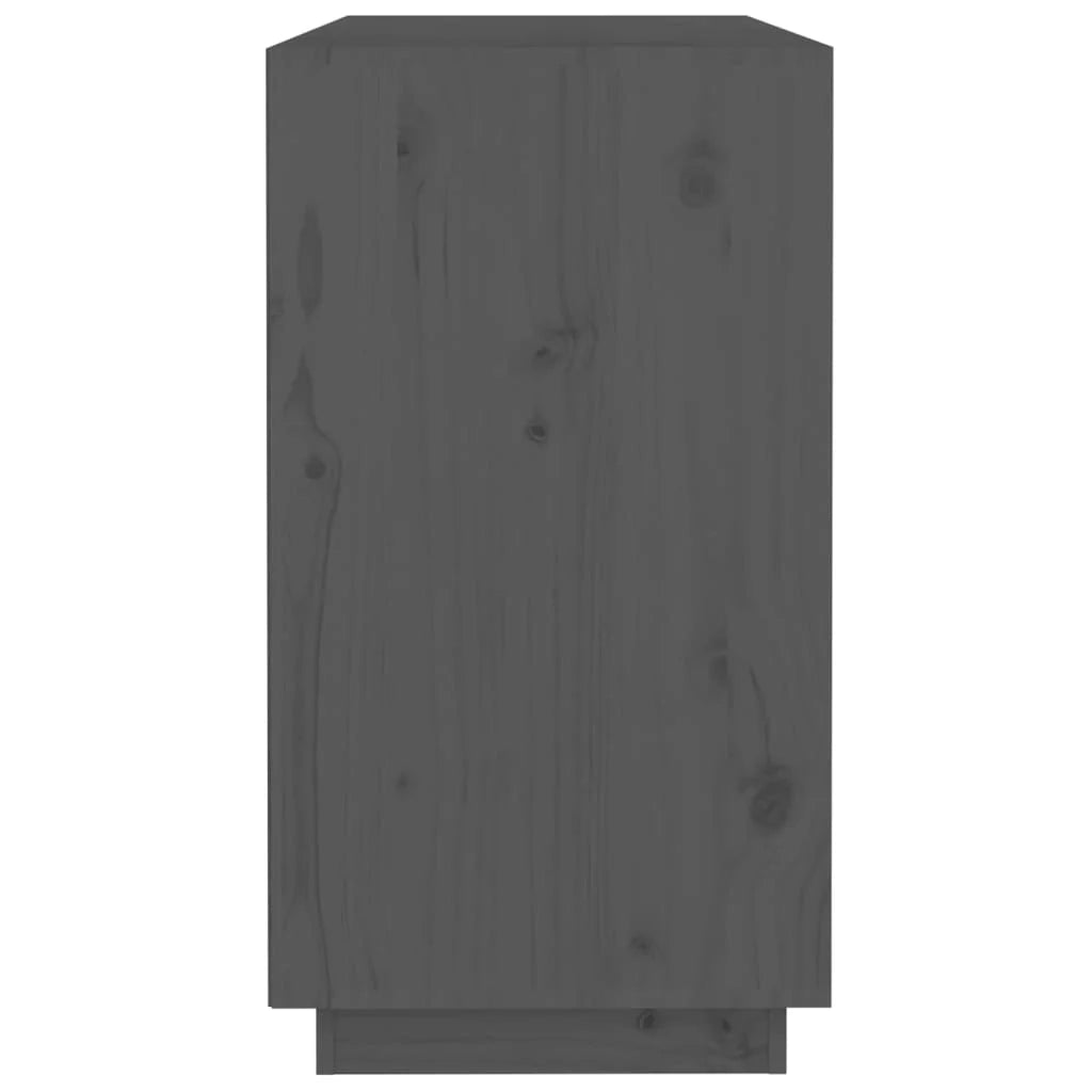 Buffet credenza cassettiera armadio mobile contenitore organizer per cucina soggiorno salotto 100 x 40 x 75 cm legno massello di pino grigio 02_0031767