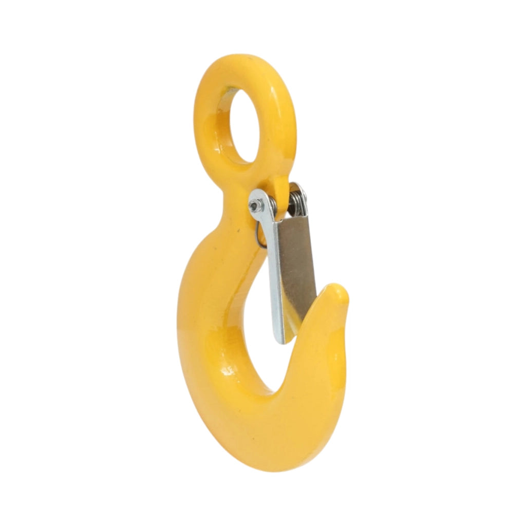 Gancio con anello di sicurezza, carico massimo 1,5 T