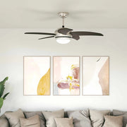 Ventilatore da soffitto con luce e telecomando Ø 110 cm 42035653