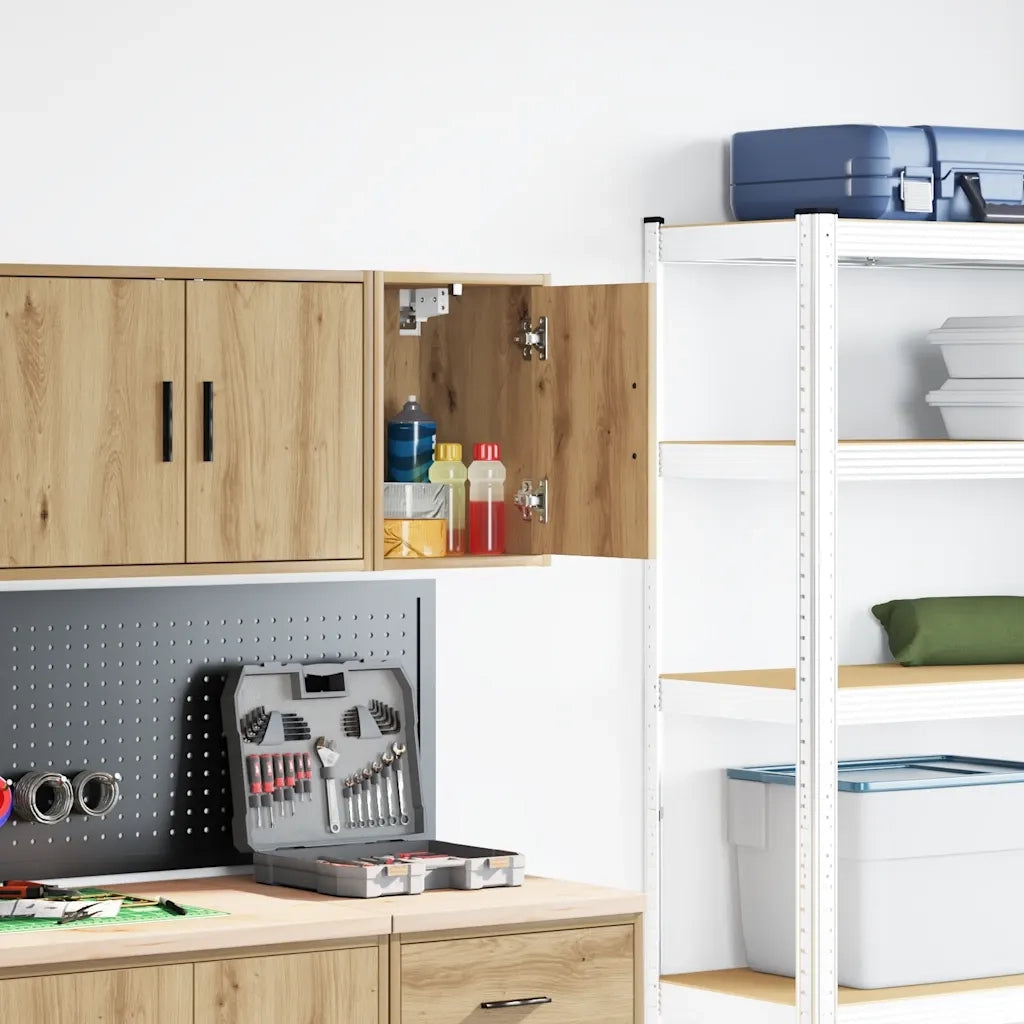 Pensile per Garage Rovere Artigianale in Legno Multistrato 860623