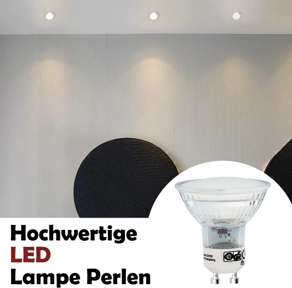 ZMH Set di 10 Lampadine LED GU10 Bianco Caldo 4W PAR16 Faretto da Incasso Angolo Fascio 120° Illuminazione 3000K