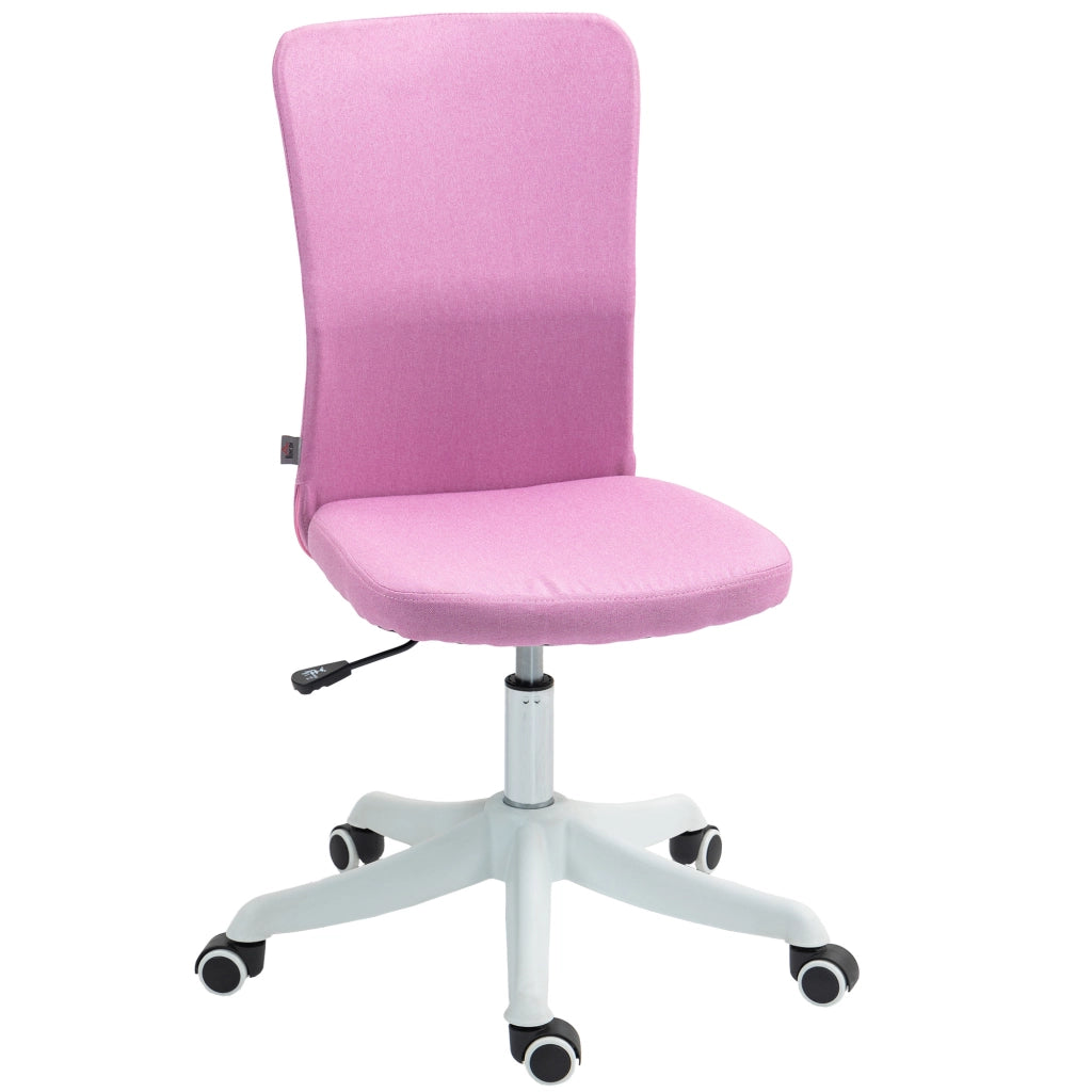 Sedia da Ufficio con Ruote e Altezza Regolabile ¨C zephmum ¨C Grigio Rosa 53x43x85-93 cm