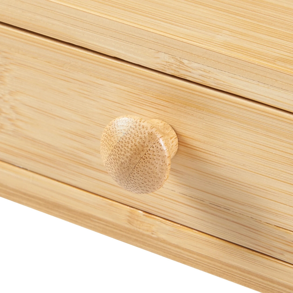Rialzo per monitor in bambù con 2 cassetti 56 x 18 x 10 cm naturale 03_0010518