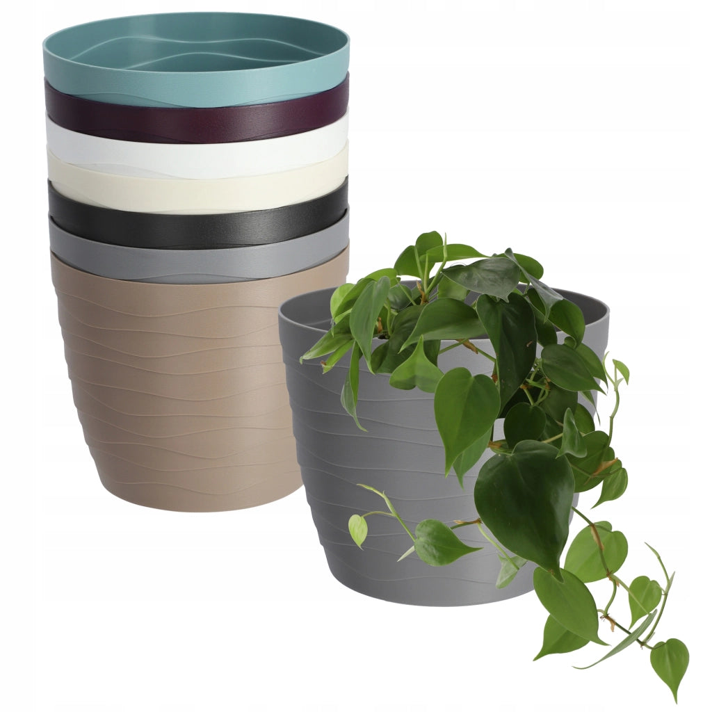 Vaso da fiori KADAX, Vaso da fiori, Grigio, Rotondo, 11 cm, Plastica