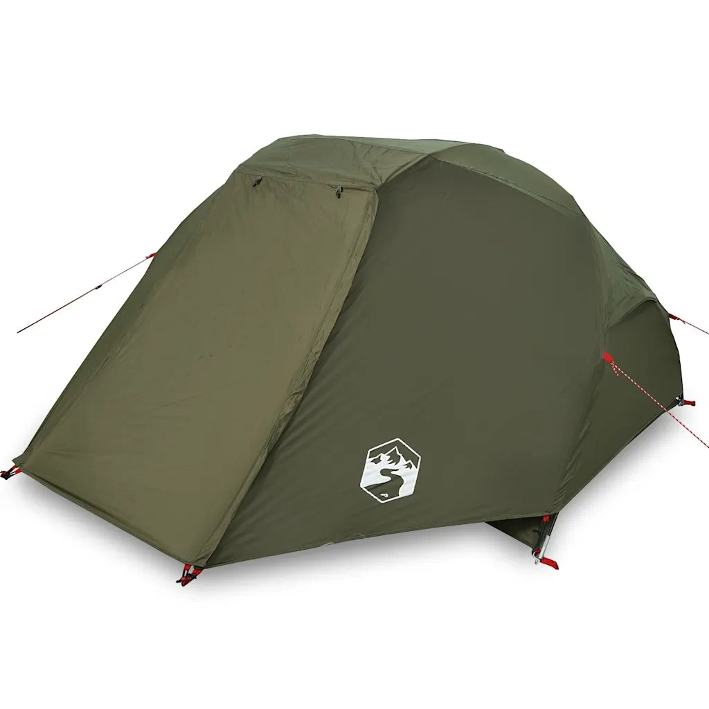vidaXL Tenda da Pesca per 3 Persone Verde Oliva Impermeabile