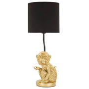 Lampada da Tavolo Scimmia 6, Nero, Poliresina, 20x20x51,5 cm