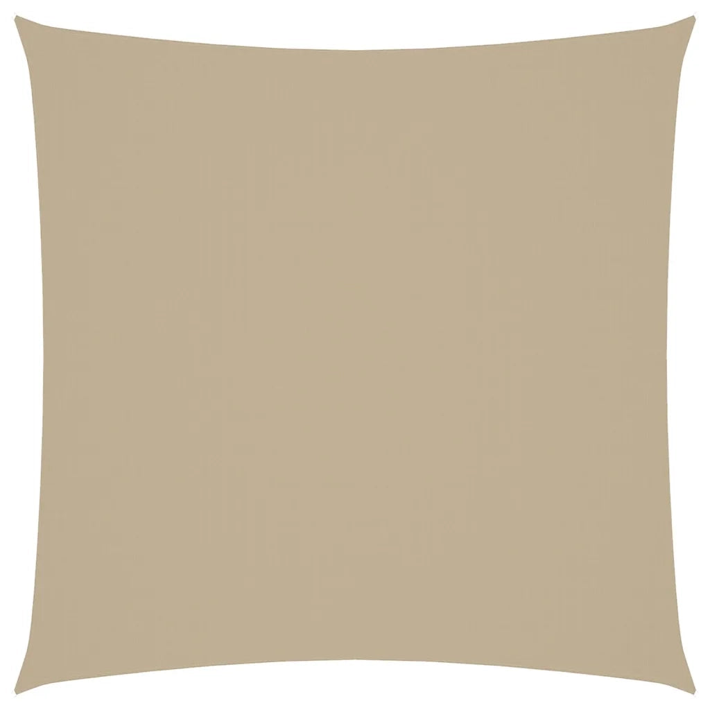 Parasole a Vela in Tela Oxford Quadrato 3,6x3,6 m Beige