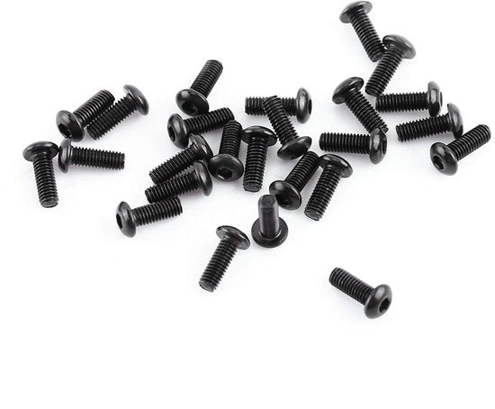 Viti a testa 250 pezzi - Acciaio rivettato - Viti a gomito - Viti - Tre teste opzionale - Ideale per progetti di fai da te - Accessori di fissaggio
