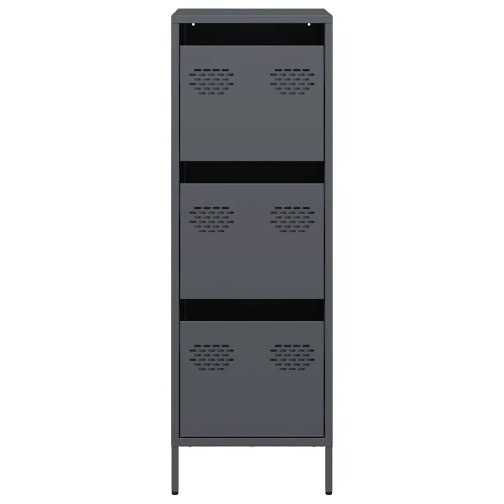 Credenza Antracite 39x35x103,5 cm Acciaio 851402
